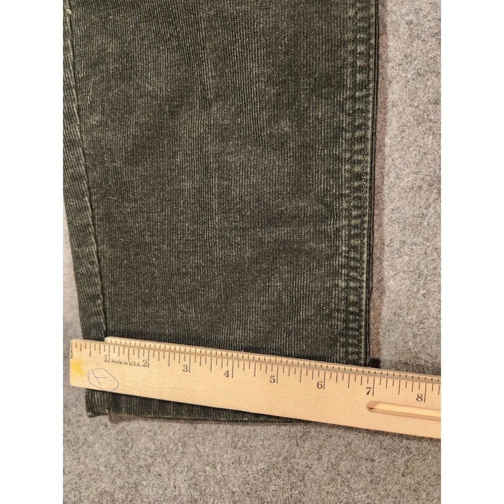 Vintage 90s United Colors Of Benetton Green Corduroy Pants Treviso Italy 30x28